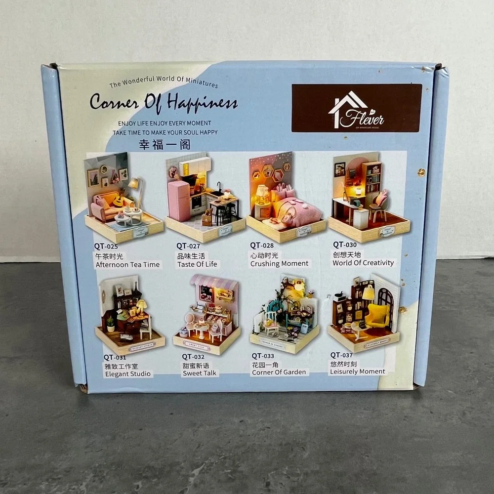Corner‎ Of Happiness QT032 Sweet Talk DIY Miniature Dollhouse Kit New Open Box